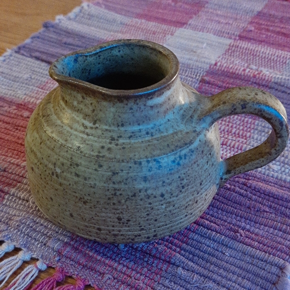 Rustic Brown Ceramic Pitcher - Picture 1 of 8